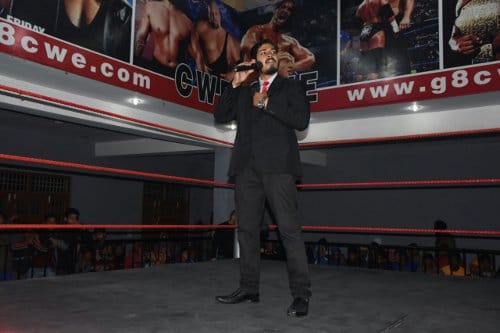 wwe champion the great khali fan of this boy avesh kumar divya