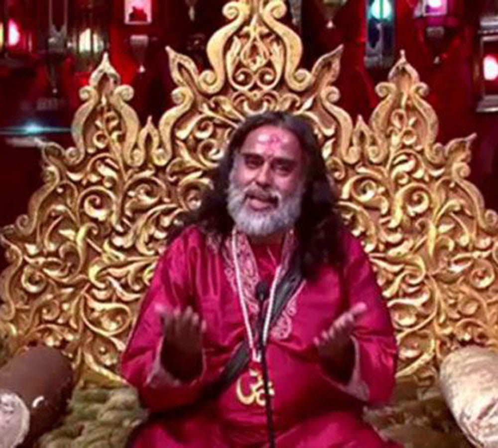 swami om claims the recent earthquake was because of him