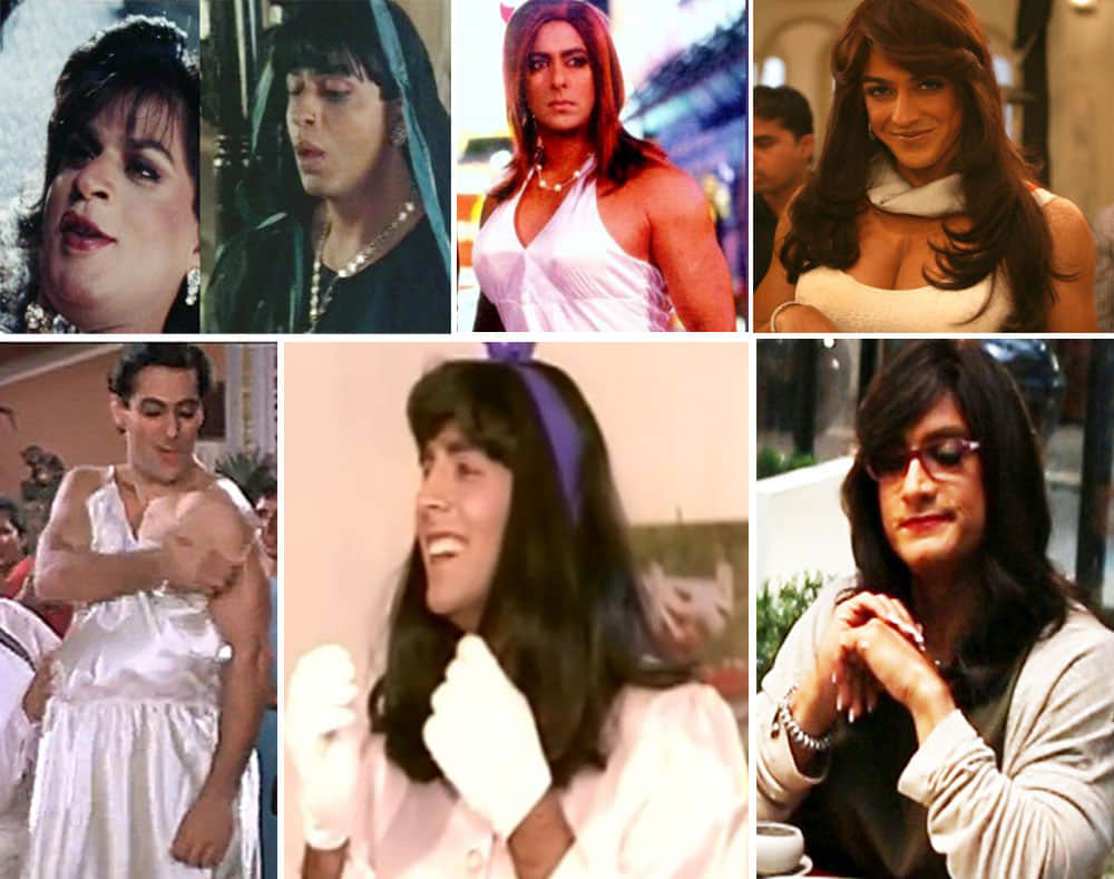 When actors cross-dressed as women for their films