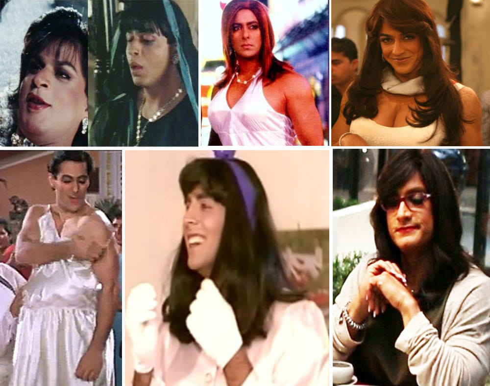When actors cross-dressed as women for their films