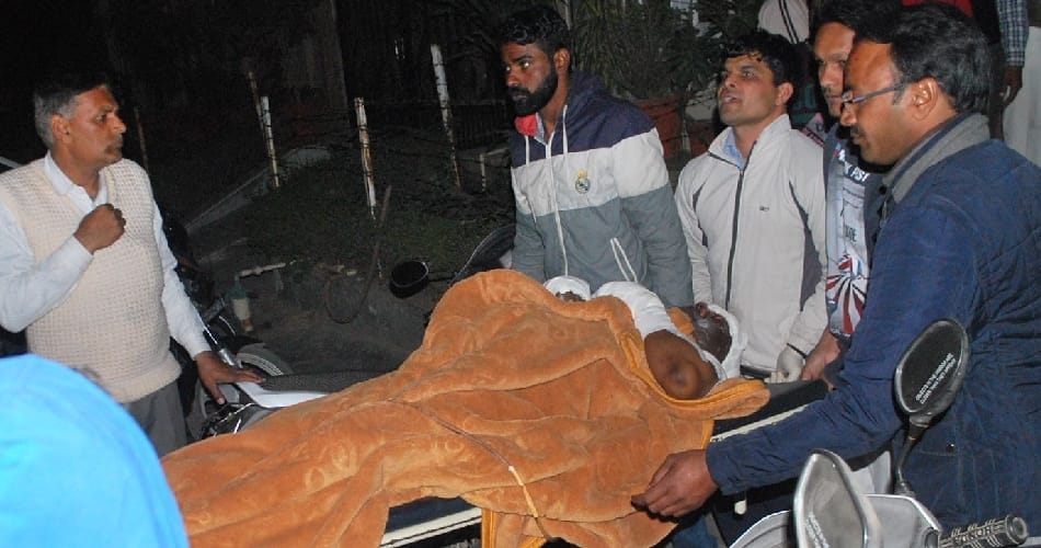 cylinder blast in industrialist house at bhiwani of haryana, critical condition of people and house