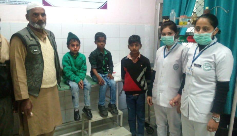 Dog Bite Four Students at Mishrawala, Ponta Sahib.