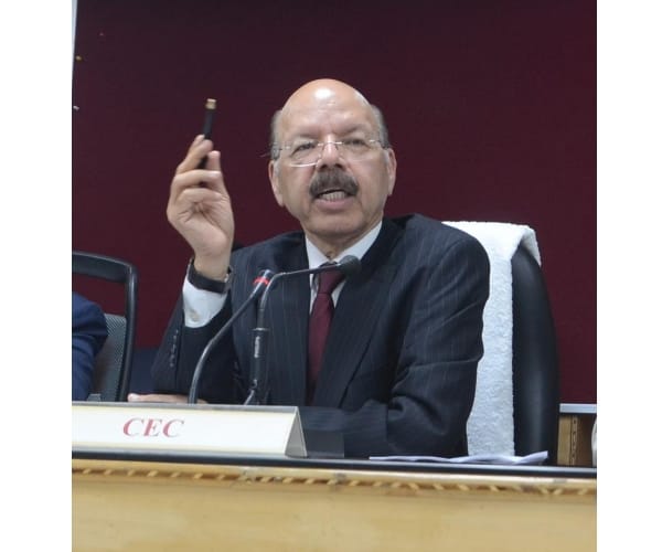 chief election commission press conference in Lucknow.