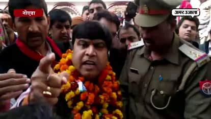 SP CANDIDATE  CLASHED WITH NOIDA POLICE 