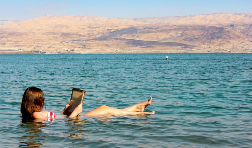People Can Swim In The Dead Sea Without The Fear Of Drowing