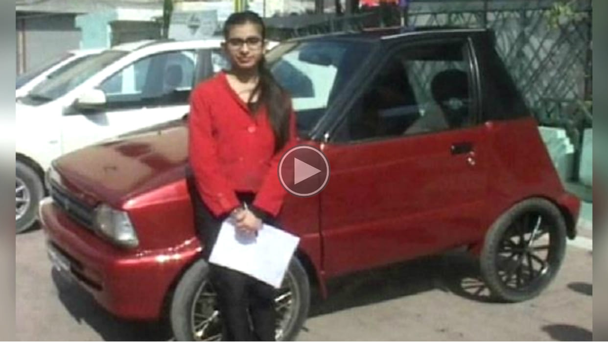 Student of class 9th made a car from motorcycle engine