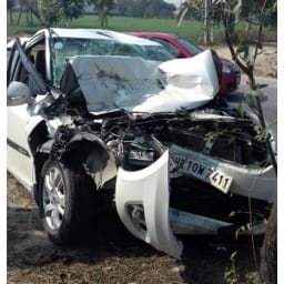 sonipat, road accident, bdpo injured