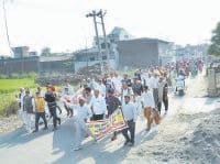 panipat,  dharna jari hai