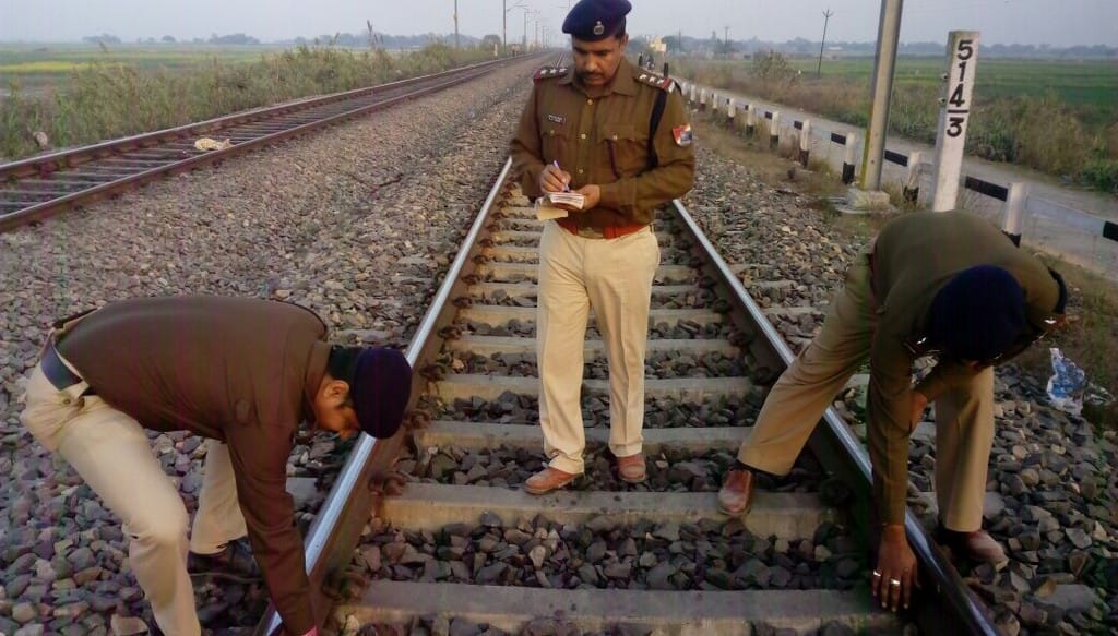 A man who put stone on railway track cought by RPF
