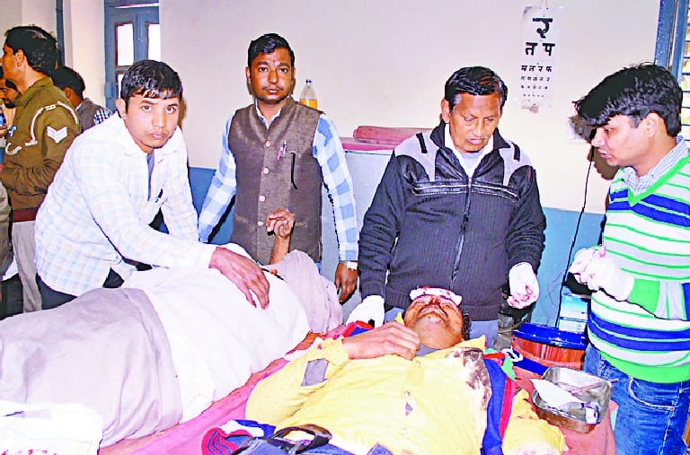 When overtaking bus upturned, 27 injured