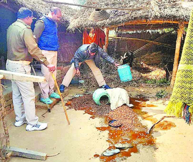 143 liters of liquor seized in raids