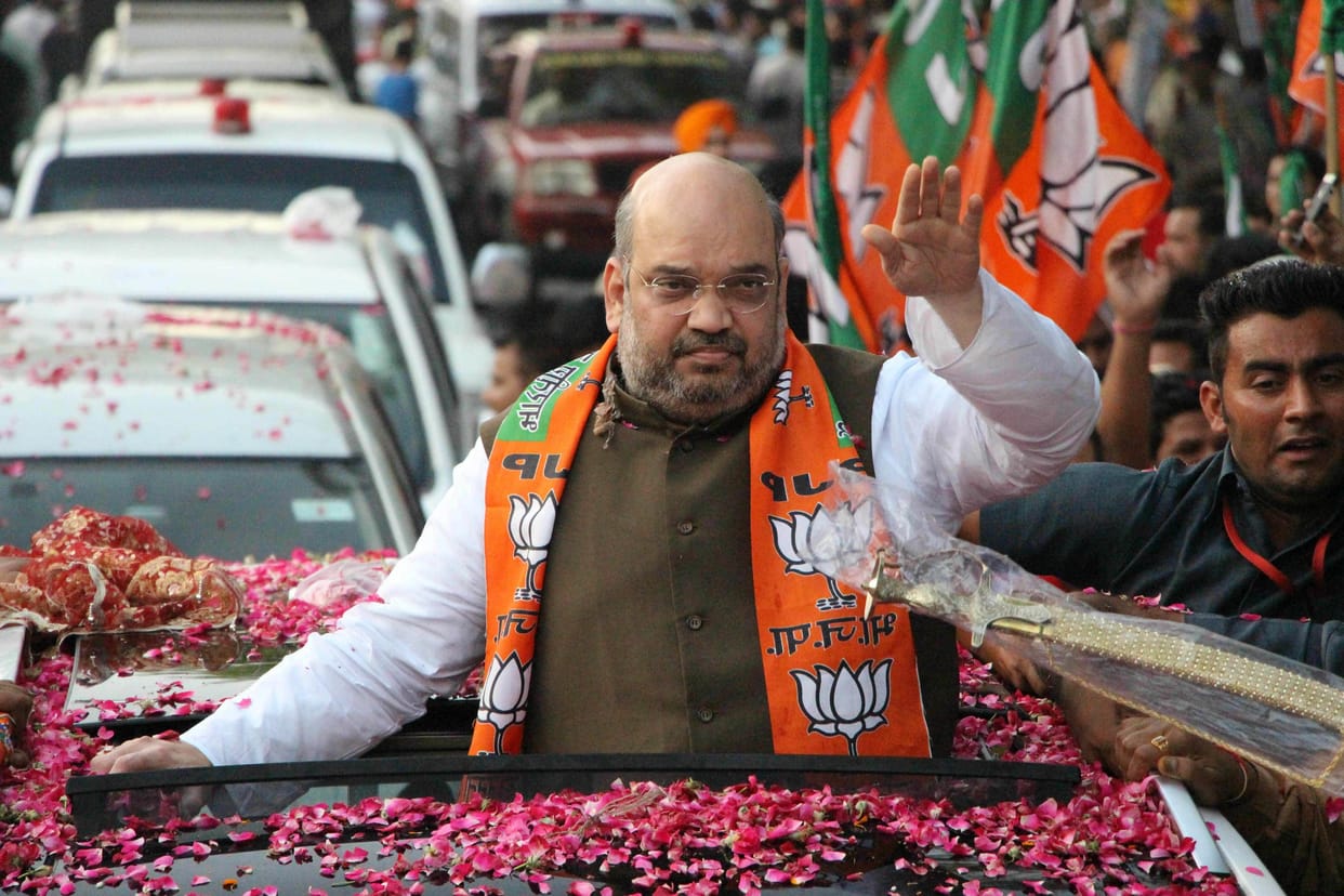 amit shah will road show in varanasi