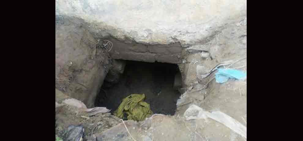 robbers dig 5 feet tunnel behind bank branch to rob bank in muradnagar