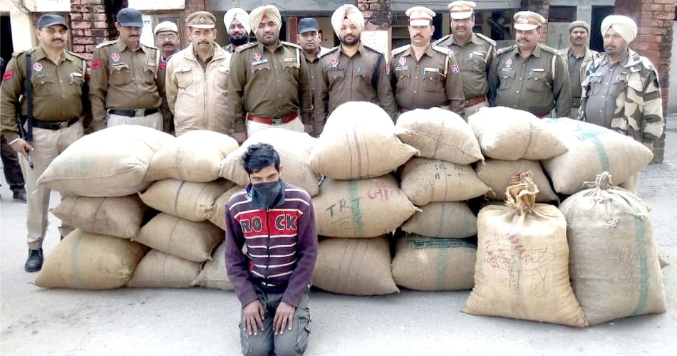 26 bags of bhukki caught at a naka in pathankot, punjab news