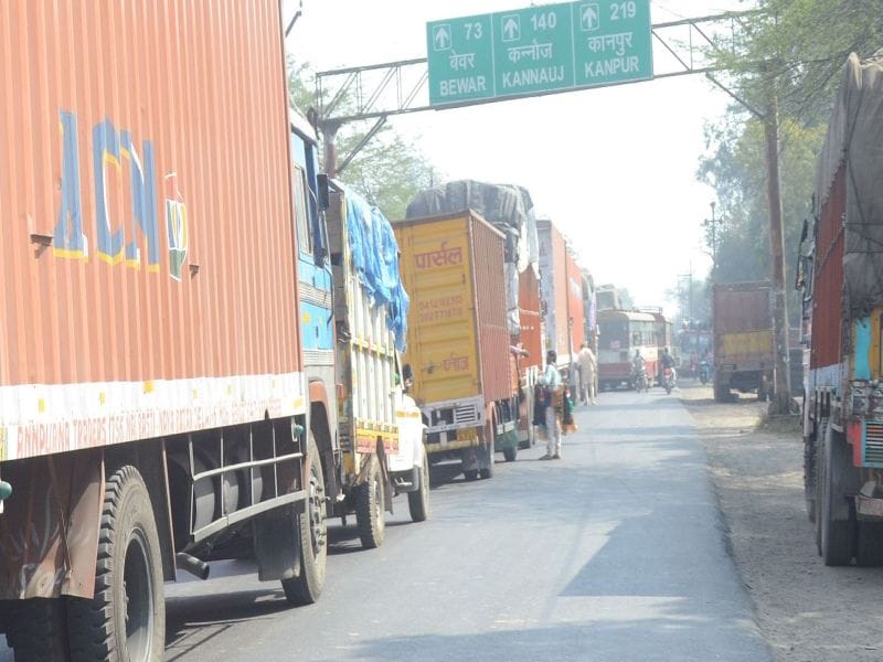 GT Road were jammed throughout the day on the situation