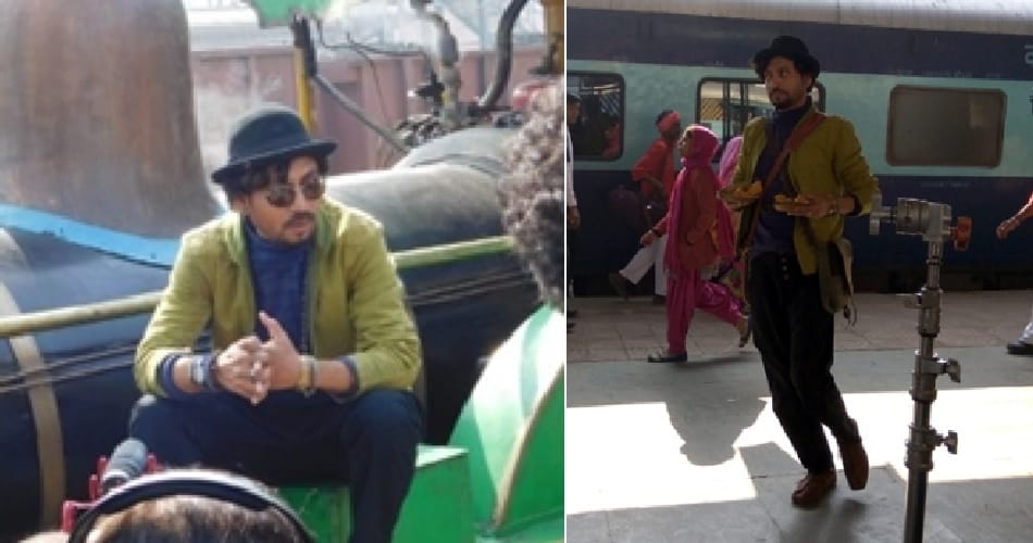 huge crowd at railway station for bollywood actor irrfan khan at rewari of haryana