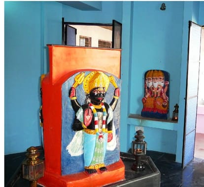 unique temple in kanpur bhrast shani dev. 