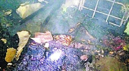 Man burned alive in a fire in the cylinder room