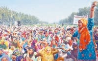 BKU leader, Gurnam Singh, arrived on the protest, union with Jat, jind