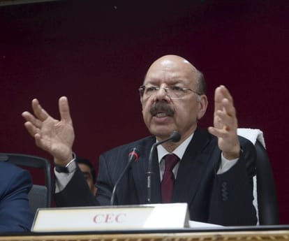 chief election commission press conference in Lucknow.