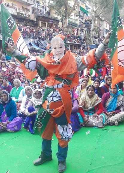 nitin gadkari rally in karnprayag