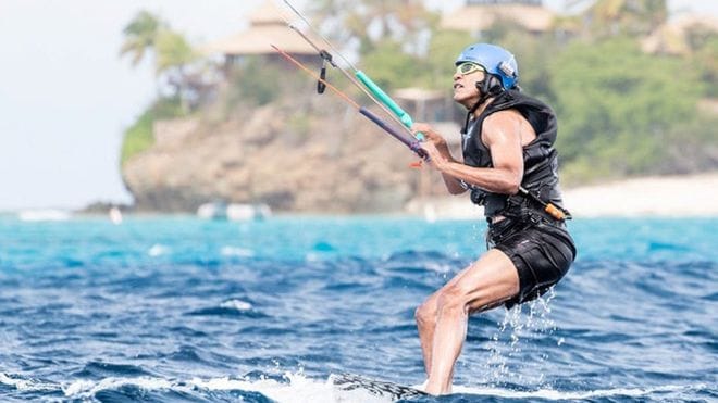 Where are Obama enjoying