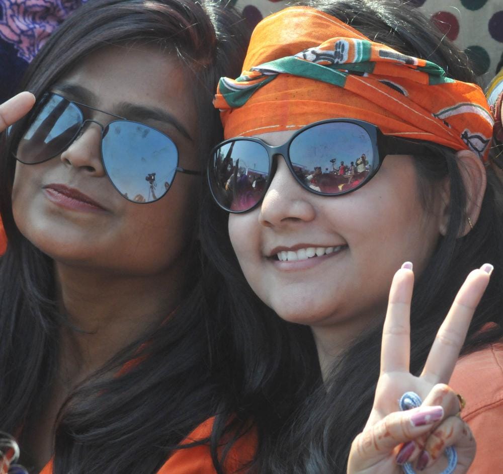 public crazy for pm modi in haridwar