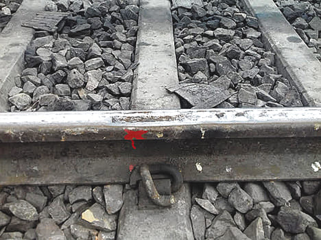 Shabby track, managed to run trains