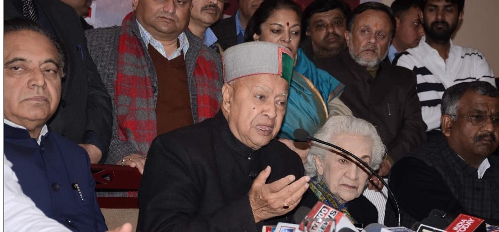 cm virbhadra singh and minister gs bali on a uttrakhand visit