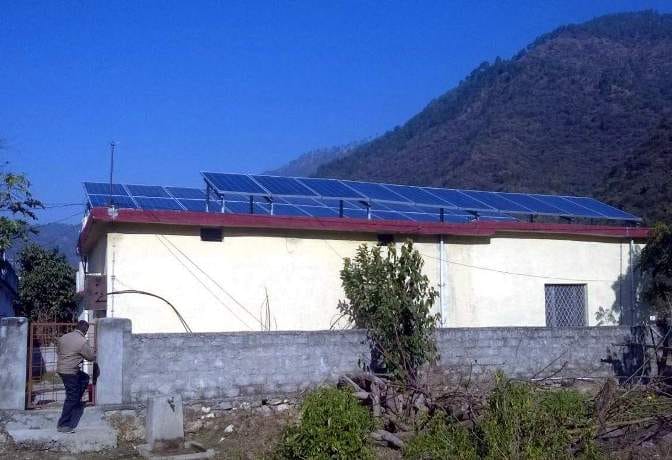 electricity built on the rooftop of his house 