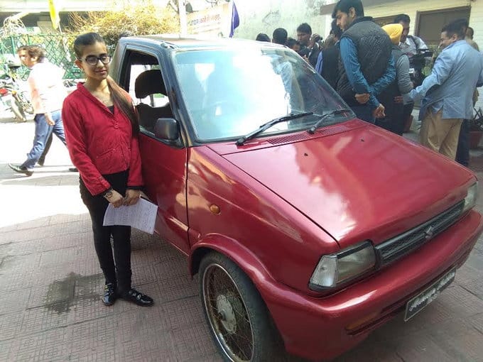 Student of class 9th made a car from motorcycle engine