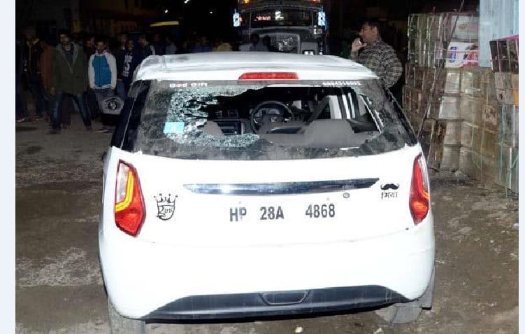 Tension at Bilaspur, People Protest against Police, Lathicharge.