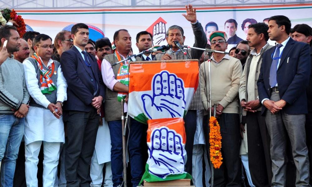 harish rawat election rally in vikasnagar