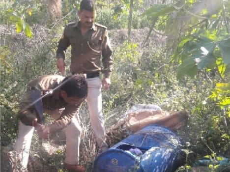 illigal wine recovered from majari khad.