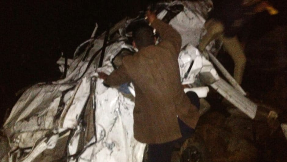 Five Youth Killed in Car Accident at Kangra, live photos