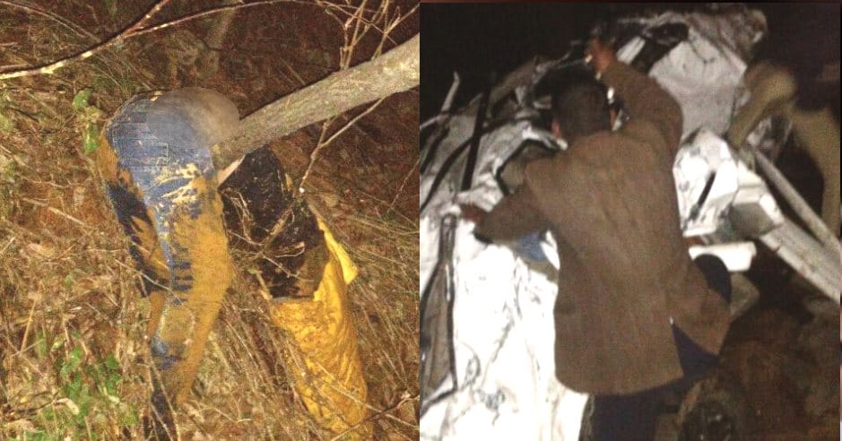 Five Youth Killed in Car Accident at Kangra, live photos