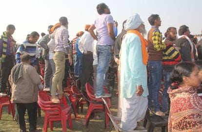 heavy rush of pm modi rally breaks all record 