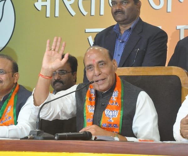  rajnath singh campaign in sitapur.