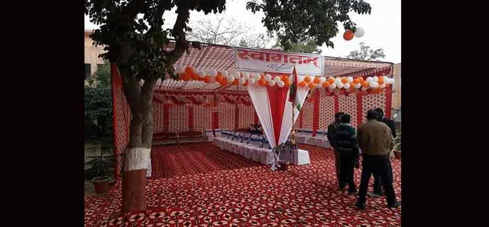 model polling booth in up election first phas voting