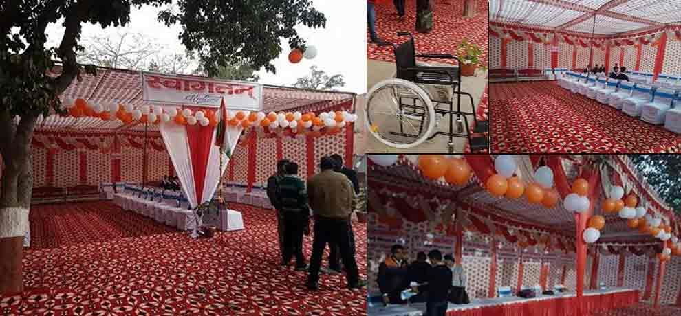 model polling booth in up election first phas voting