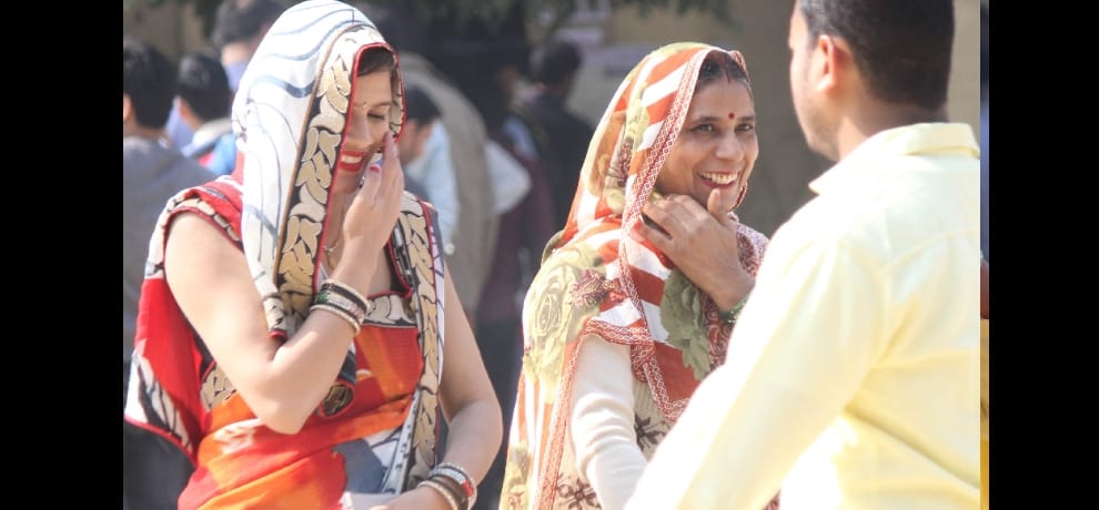 first phase voting and selfie craze in noida