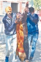 crime, uproar, over the death, family members, encompass, girl child, civil hospital, jind