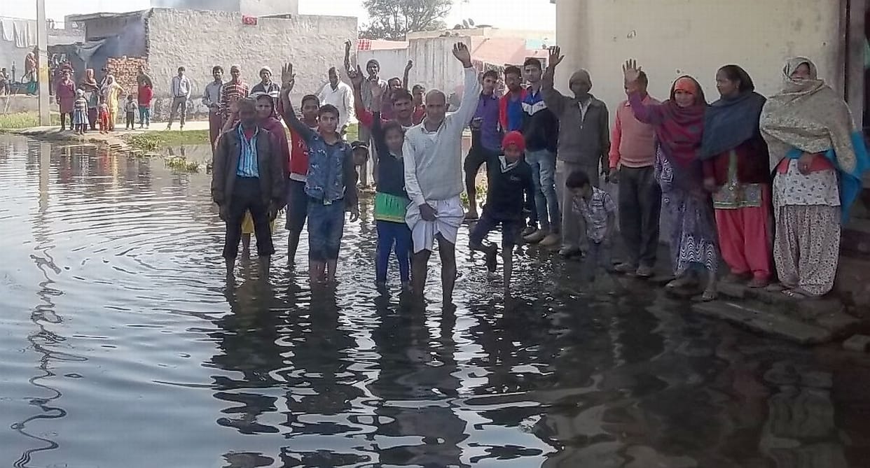 Jasrupnagar waterlogging.