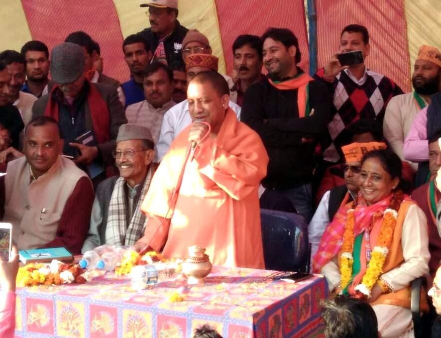 yogi adityanath in uttarakhand for election rally