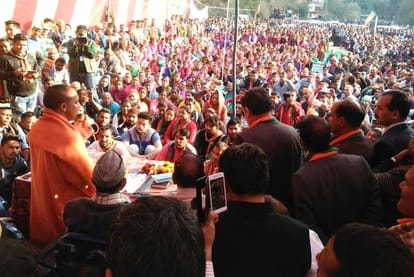 yogi adityanath in uttarakhand for election rally