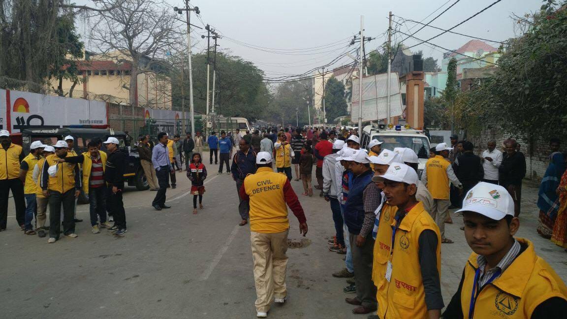 blast outside green park stadium at kanpur