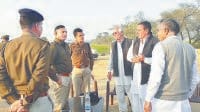 fatehabad, vicale cheking, protesters, unhappy, police, harayana