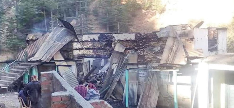 Dhawas school gutted in fire incident in Rohru