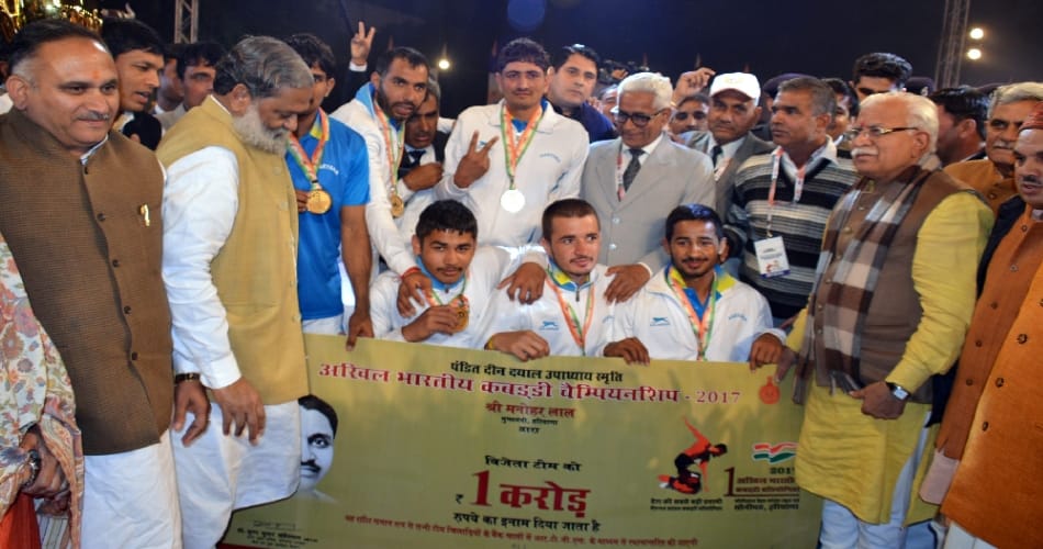Haryana wins Rs 1 crore Kabaddi championship
