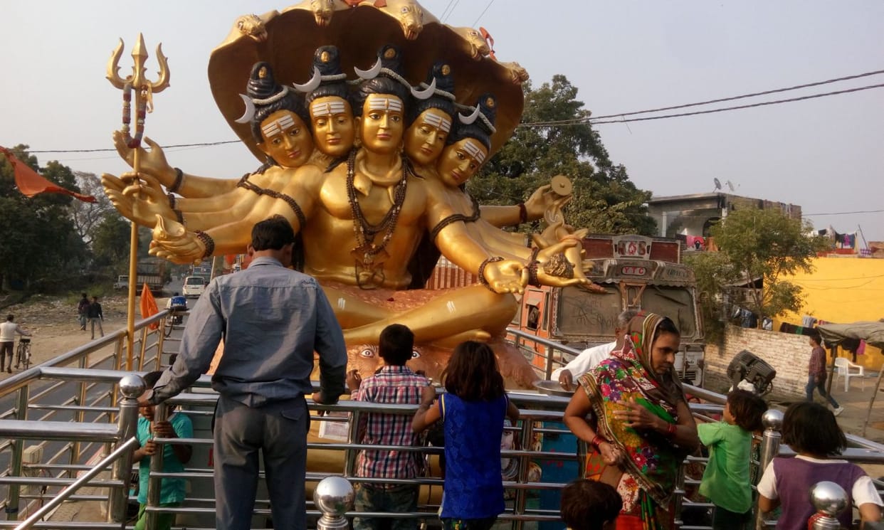 sarvadharm samabhaav rathayaatra ka nagar mein hua svaagat